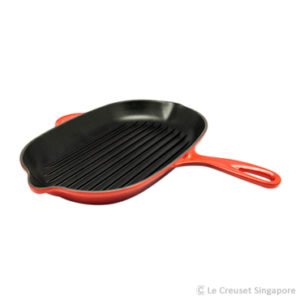Le creuset_Oval_Skillet_Grill_Red