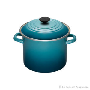 Le Creuset_ Stainless Steel_Stockpot_Caribbean_370